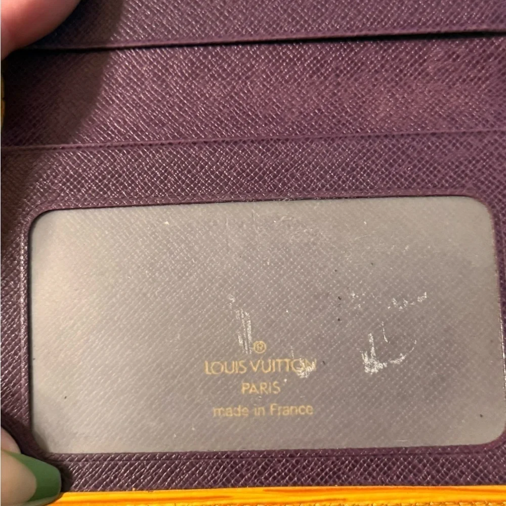 Louis Vuitton Epi Yellow with Purple Interior Card Holder